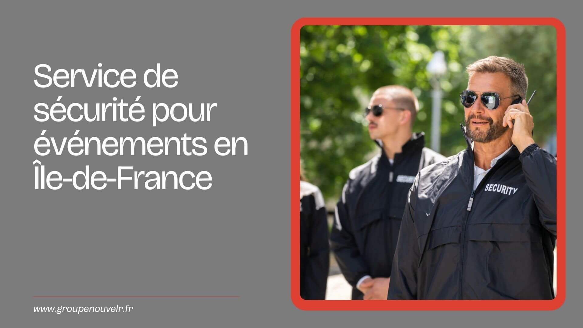 service de sécurité pour évènement